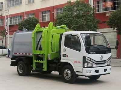 國六東風(fēng)多利卡掛桶式垃圾車