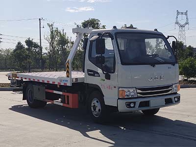 國(guó)六江淮駿鈴平板一拖二清障車