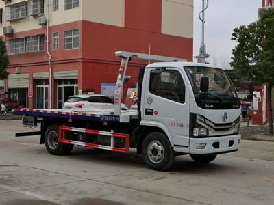 國(guó)六東風(fēng)小多利卡平板一拖二清障車